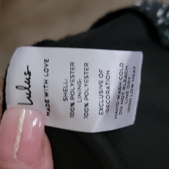 LULUS Pleated Tiered Dress In Black Polka Dot - Picture 10 of 11